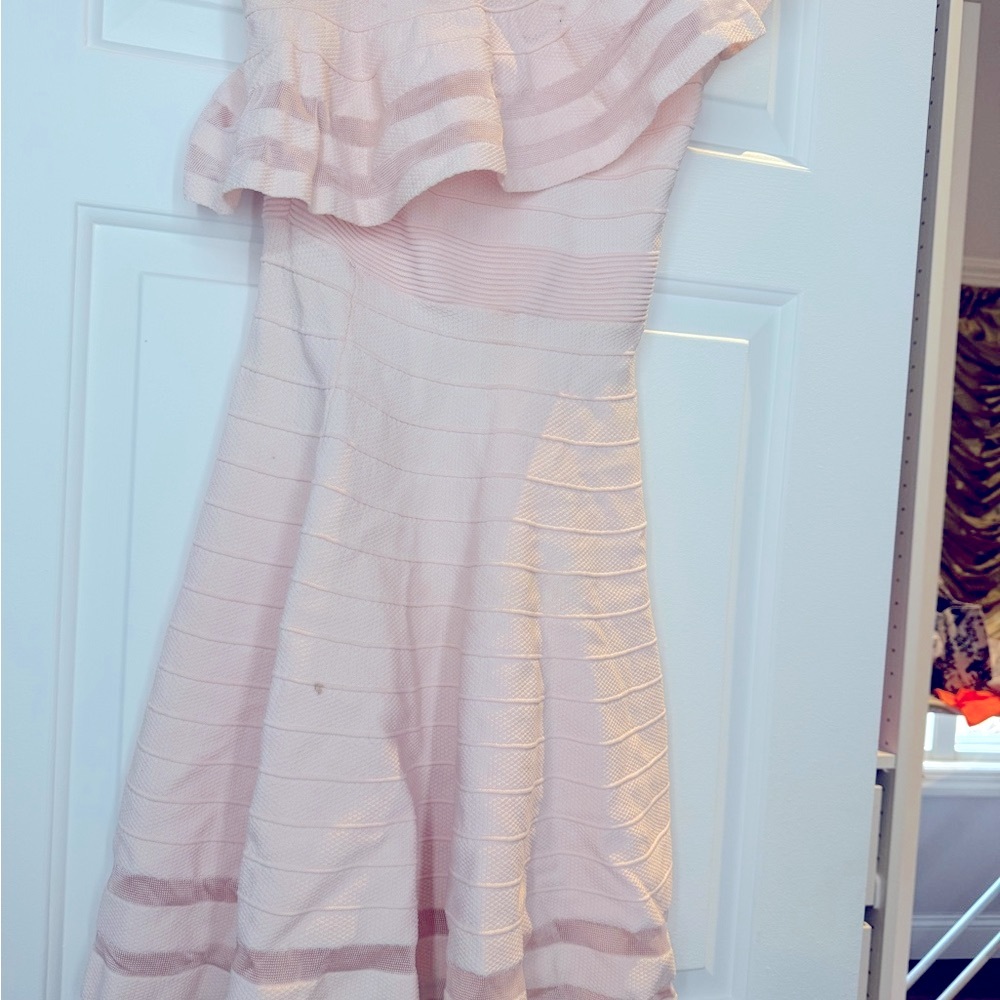 Blush Pink Off-Shoulder Dress